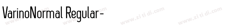 VarinoNormal Regular字体转换